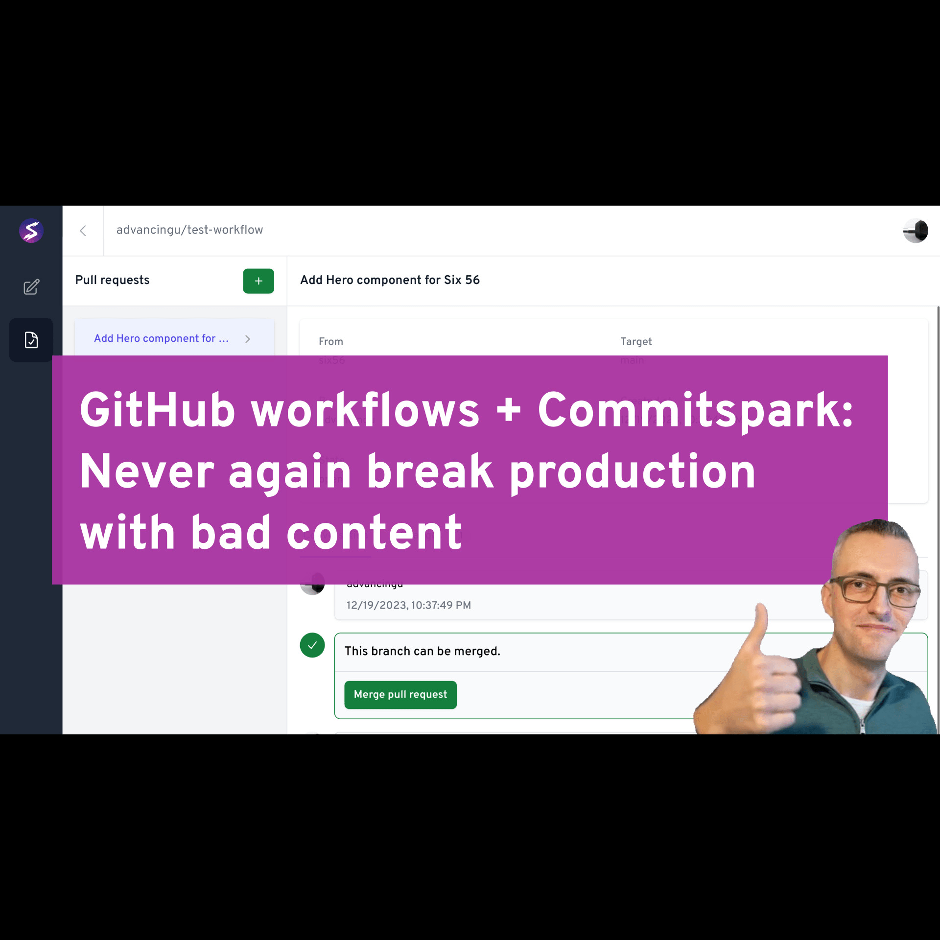 Content validation with GitHub workflows